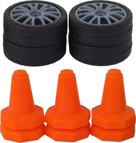 LEAN Toys Športové autíčko s diaľkovým ovládaním R/C v mierke 1:24, zelené, s vymeniteľnými kolesami
