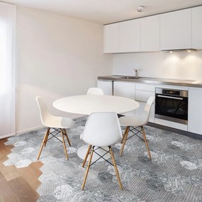 Súprava 10 samolepiek na podlahu Ambiance Quento, 40 × 90 cm