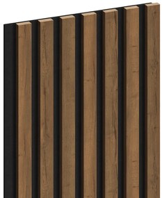 Mexen Lam-F, akustické stenové lamely 275 × 31,5 cm, filc 6 mm, dub moka, S105-275317-2812-074