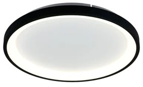 Brilagi - LED stmievateľné stropné svietidlo FALCON SLIM LED/42W/230V pr. 50 cm čierne s diaľkovým ovládaním