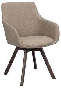 Béžové čalúnené jedálenské kreslá v súprave 2 ks Alison – Rowico