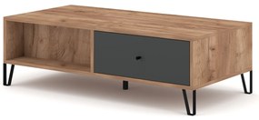 Konferenční stolek Bilbao 110 cm cm dub Craft Tobacco/grafit