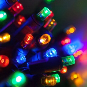 Vonkajšia LED vianočná reťaz - rôznofarebná, 30m, 300 LED
