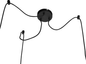 Sada 3 inteligentných závesných svietidiel čiernych so zlatom vrátane Wifi A60 - Depeche