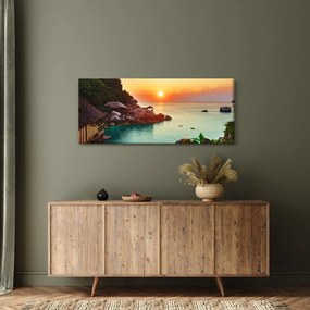 Obraz nádhernej pláže (120x50 cm)