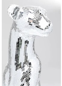 Mosaic Welcome Panther Right XL dekorácia strieborná 150 cm