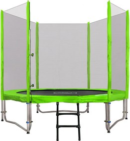 Ramiz SkyRamiz 244cm 8FT záhradná trampolína pre deti Zelená + príslušenstvo