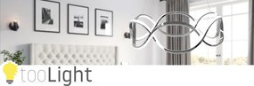 Toolight - LED závesné svietidlo APP801-CP + diaľkové ovládanie, chrómová, OSW-04024