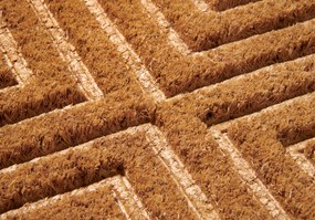 Hanse Home, Rohožka Geometric 105929 - na von aj na doma, 45x75, béžová, chodba / predsieň