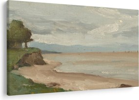 Obraz - Jean-Baptiste-Camille Corot, Beach Near Etretat, reprodukcia (90x60 cm)