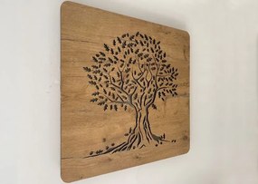 Podsvietený obraz strom Dub na batériu