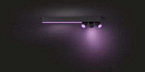 PHILIPS HUE Prisadené stropné LED inteligentné osvetlenie HUE CENTRIS s funkciou RGB, 34W, 3xGU10, 5,7W, teplá b