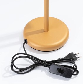 Stolná lampa Pastelo, 1x zlaté kovové tienidlo