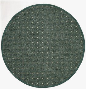 Condor Carpets, Kusový koberec Udinese zelený kruh, 400x400 (priemer) kruh, zelená, chodba / predsieň