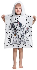 Biely froté detský župan 101 Dalmatins – Jerry Fabrics