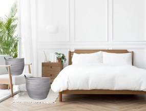 Tutumi Tutumi, súprava prírodných košíkov 3ks BOHO YT21B-35, šedá, HOM-02808