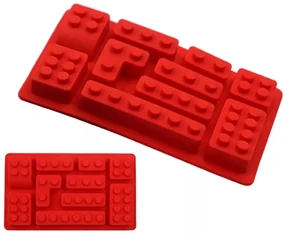 Zaparkorun Silikónová forma na ľad v tvare kociek LEGO