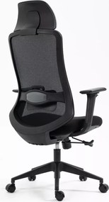 SI Otočná stolička Ergon čierna