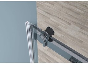 CERANO - Sprchové posuvné dvere Santoro Ľ/P - 8 mm - chróm, transparentné sklo - 160x195 cm, CER-CER-8050BD6962