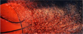 Obraz - Basketbalová lopta (120x50 cm)