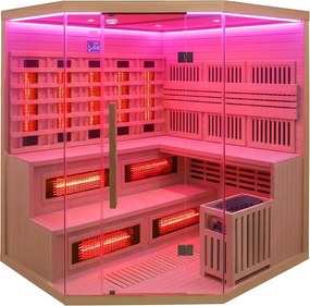 BPS-koupelny Kombinovaná sauna 2v1 HYD-7525 - Infrasauna + fínska sauna 200x200, 5-6 osôb