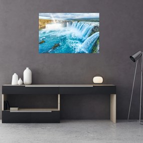 Obraz - Vodopád Godafoss (90x60 cm)