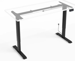 Konštrukcia pod PC stolík RXD1-2-2RR_C Motiva (čierna). Akcia -20%. Vlastná spoľahlivá doprava až k Vám domov. 1125185