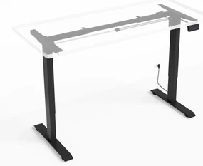 Konštrukcia pod PC stolík RXD1-2-2RR_C Motiva (čierna). Akcia -20%. Vlastná spoľahlivá doprava až k Vám domov. 1125185