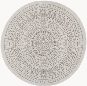 Okrúhly obojstranný koberec do interiéru/exteriéru Porto