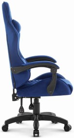 Herné kreslo HC-1000 Navy - zamatová látka