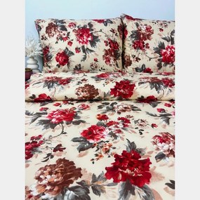 INTERMEDIC SK Posteľná obliečka Red Flowers 140x200/70x90 cm