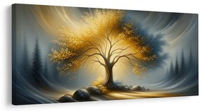 Obraz magický strom života v hmle