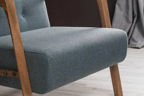 Dizajnové kreslo Tamarix modro-hnedé