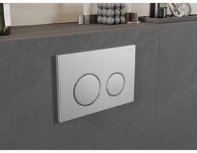 Mexen Fenix Air 07 XS, pneumatické dvojité tlačidlo na splachovanie, chróm matný, 6A0702