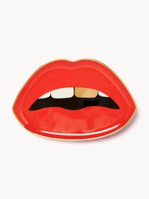 Porcelánový dekoračný podnos Lips