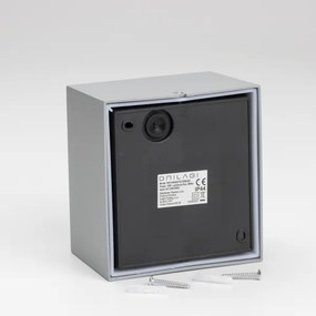 Brilagi -LED Vonkajšie nástenné svietidlo so senzorom TERNI LED/12W/230V šedá IP44