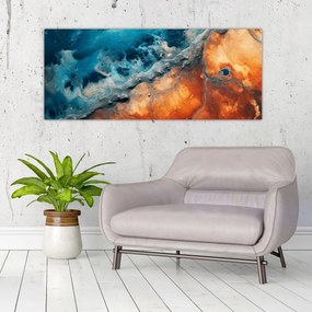 Obraz - Voda a oheň (120x50 cm)