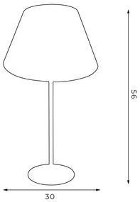 Stolná lampa ARDEN 1xE27/60W/230V pr. 30 cm čierna/zlatá