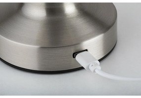 Rabalux 74208 stolná LED lampa Senan, strieborná