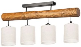 Spot-Light 62804451 - Prisadený luster TRENO 4xE27/25W/230V borovica