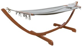 Záhradné hojdacie ležadlo na konštrukciu z eukalyptového dreva Garden Pleasure Hammock Madeira