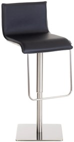 Barová stolička Limon nerez - Čierna