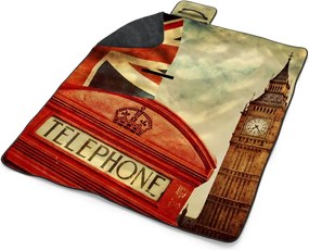 Sablio Plážová deka Londýn 4: 200x140 cm