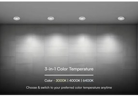 LED Podhľadové svietidlo LED/24W/230V 3000/4000/6400K ø 13,5 cm biela