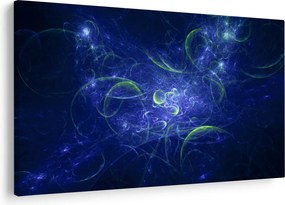 Obraz - modrá abstrakcia (90x60 cm)