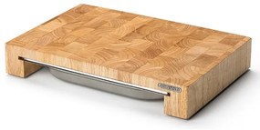 Continenta C4027 - Kuchynská doska na krájanie s misou 48x32,5 cm gumovník