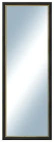 DANTIK - Zrkadlo v rámu, rozmer s rámom 50x140 cm z lišty Anversa čierna Au (3149)