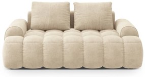 Béžová zamatová pohovka 175 cm Linz – Cosmopolitan Design