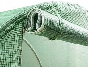 Lean Záhradný fóliový skleník 6x3x2m 18m² - zelený s rámom