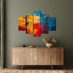 Obraz - Abstraktné elektrické vedenie (150x105 cm)